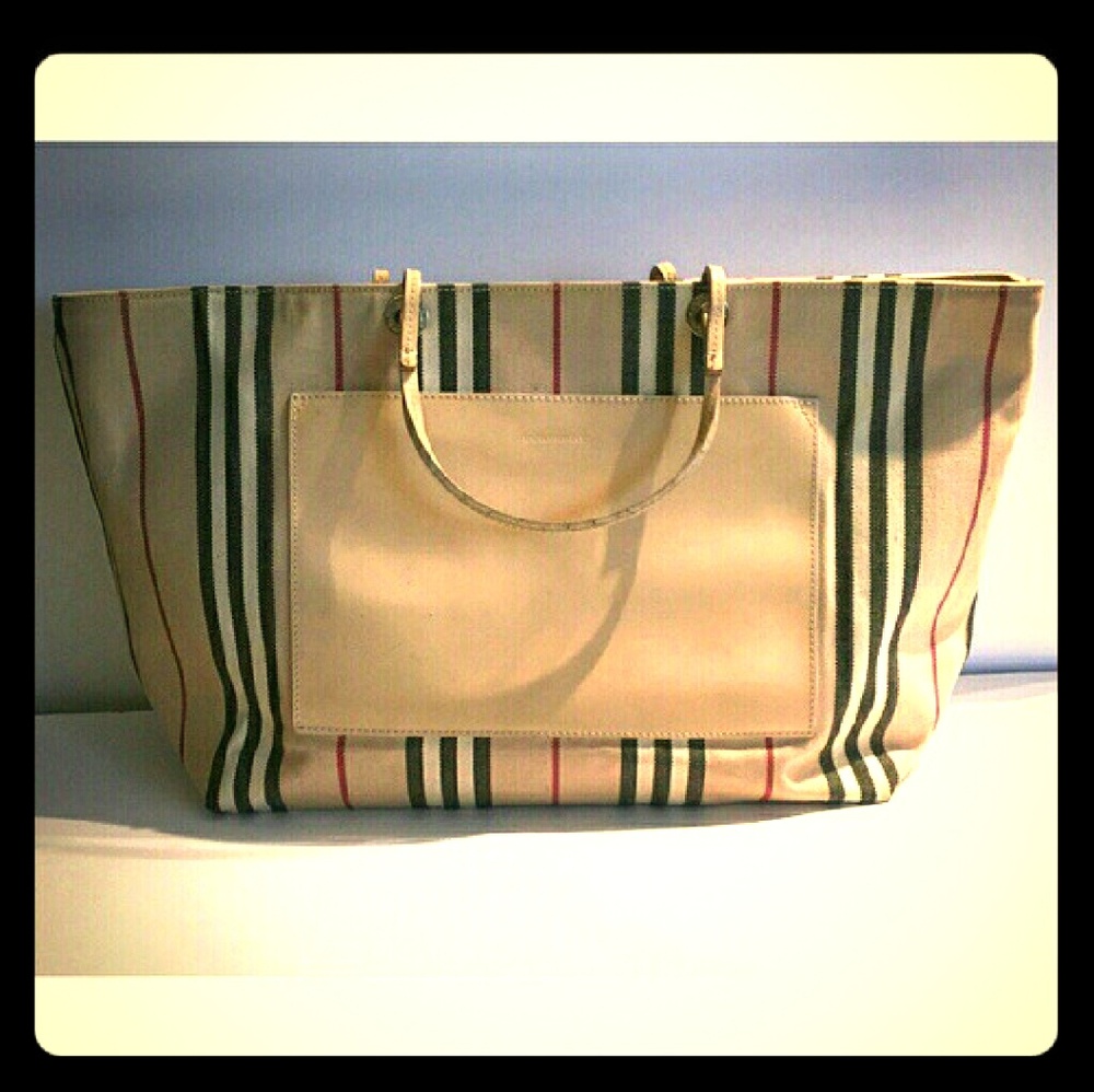 Burberry Canvas Tote Bag